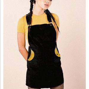 Valfrè corduroy overall dress